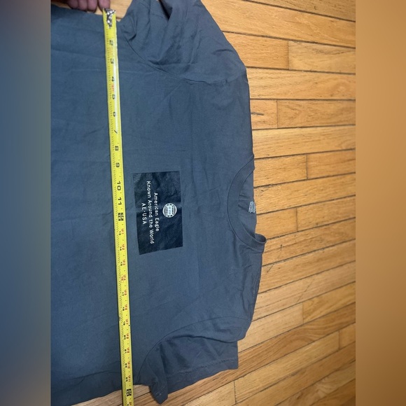 American Eagle Around The World Graphic T-Shirt Men’s Size X-Large Gray - Picture 5 of 6